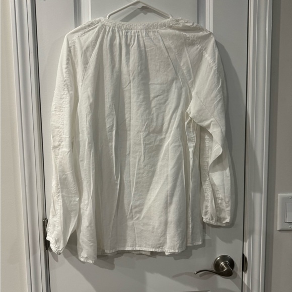 J. Jill Small White Button Up Blouse - Picture 3 of 5